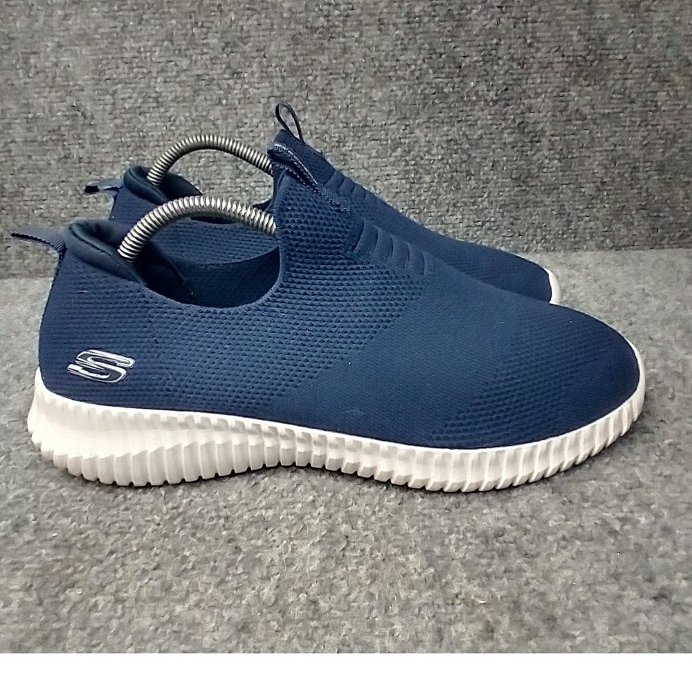 Skechers Elite Flex Hartnell Mens 9 Navy Blue Slip On Sneakers 52649